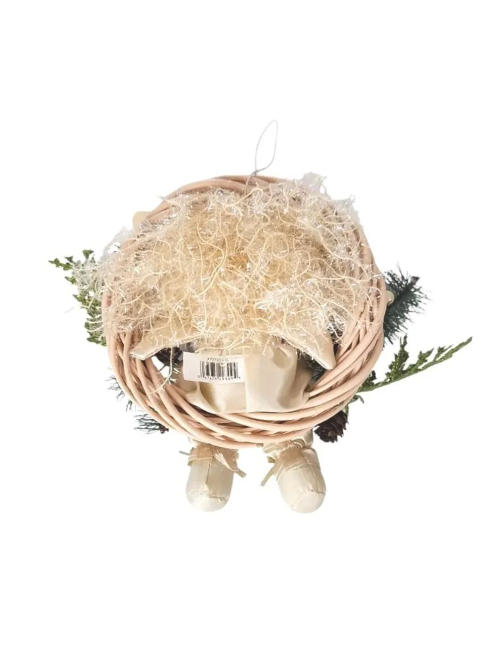 Angel Plush Doll Christmas Noel Wreath Sign Holiday Decor Handmade Decor